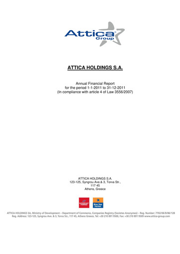Thumbnail Attica Holdings Financial Statement 2011