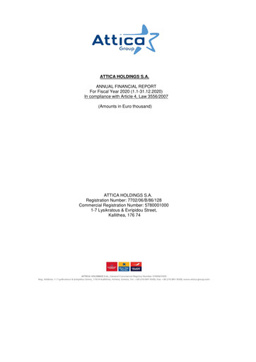 Thumbnail Attica Holdings Financial Statement 2020