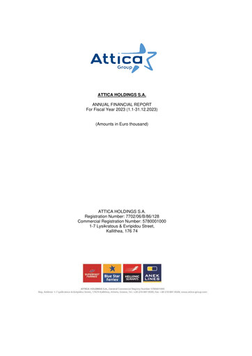 Thumbnail Attica Holdings Financial Statement 2023
