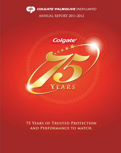 Thumbnail Colgate-Palmolive India Annual Report 2011-2012