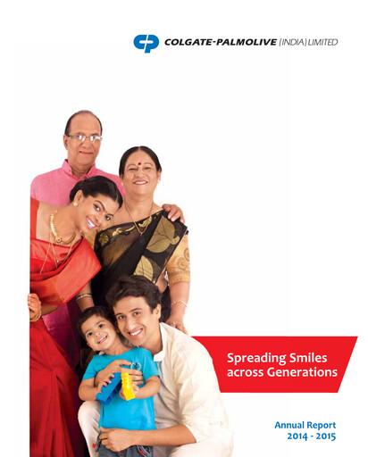 Thumbnail Colgate-Palmolive India Annual Report 2014-2015