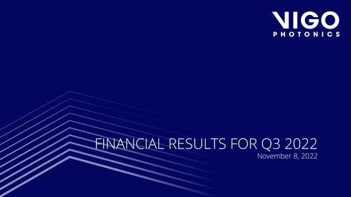 Thumbnail VIGO Photonics Quarterly Report 2022-q3