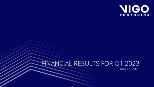 Thumbnail VIGO Photonics Quarterly Report 2023-q1