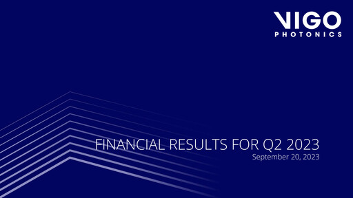 Thumbnail VIGO Photonics Quarterly Report 2023-q2