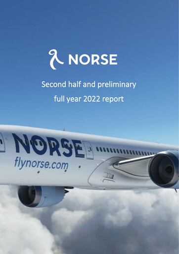 Thumbnail Norse Atlantic ASA Half-year Report 2022-h2