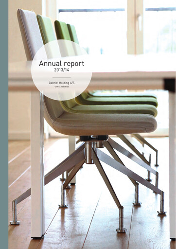 Thumbnail Gabriel Holding A/S Annual Report 2013-2014