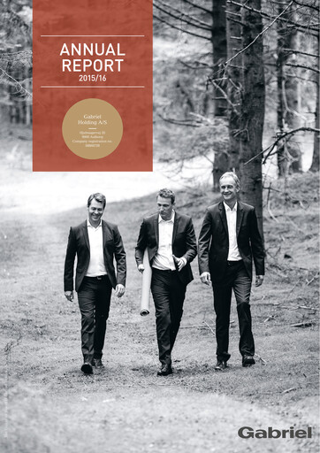 Thumbnail Gabriel Holding A/S Annual Report 2015-2016