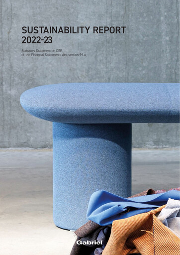 Thumbnail Gabriel Holding A/S Sustainability Report 2022-2023