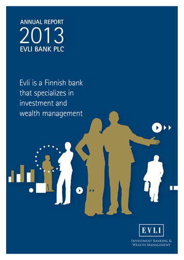 Thumbnail Evli Annual Report 2013