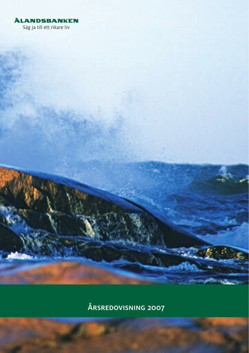 Thumbnail Ålandsbanken Annual Report 2007