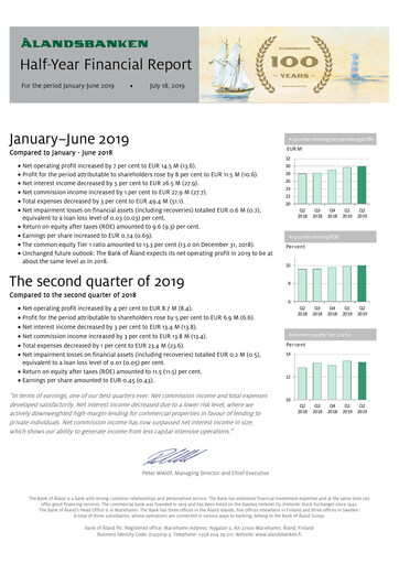 Thumbnail Ålandsbanken Half-year Report 2019-h1