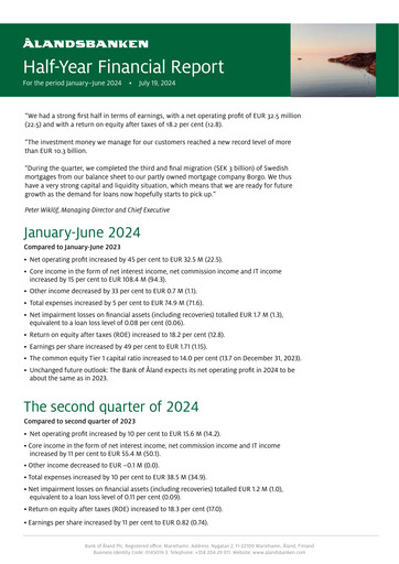 Thumbnail Ålandsbanken Half-year Report 2024-h1
