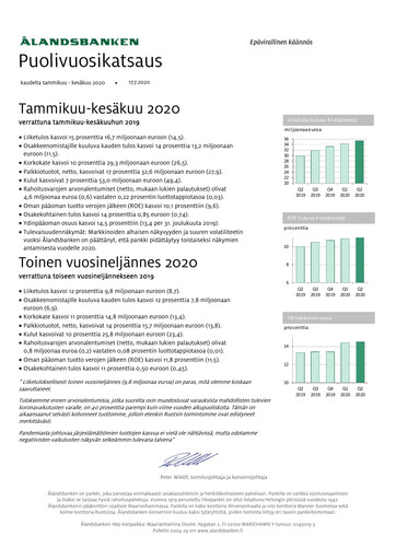 Thumbnail Ålandsbanken Half-year Report 2020-h1