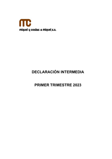Thumbnail Miquel y Costas & Miquel Quarterly Report 2023-q1