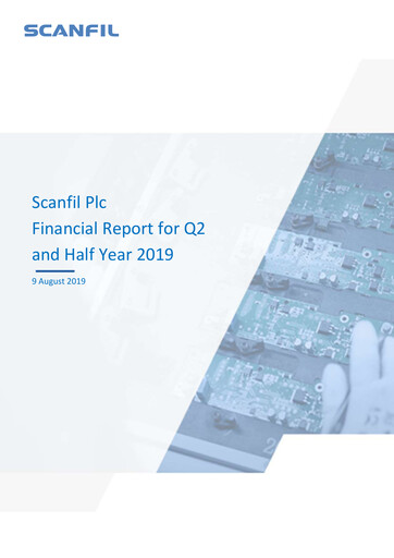 Miniature Scanfil Rapport semestriel 2019-h1