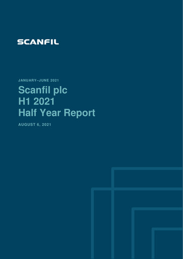 Miniature Scanfil Rapport semestriel 2021-h1