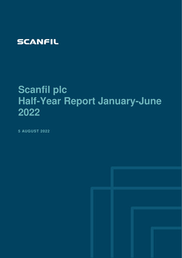 Miniature Scanfil Rapport semestriel 2022-h1