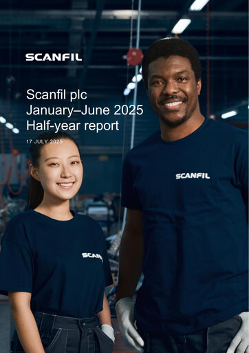 Miniature Scanfil Rapport semestriel 2025-h1
