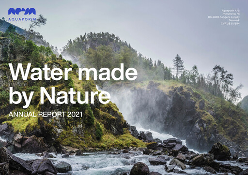 Thumbnail Aquaporin Annual Report 2021