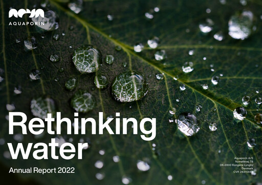 Thumbnail Aquaporin Annual Report 2022