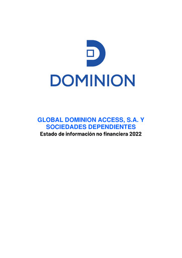 Thumbnail Global Dominion Access ESG Report 2022