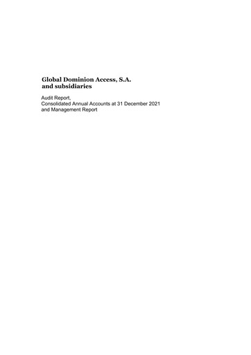 Thumbnail Global Dominion Access Financial Statement 2021