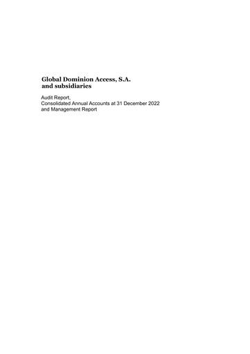 Thumbnail Global Dominion Access Financial Statement 2022