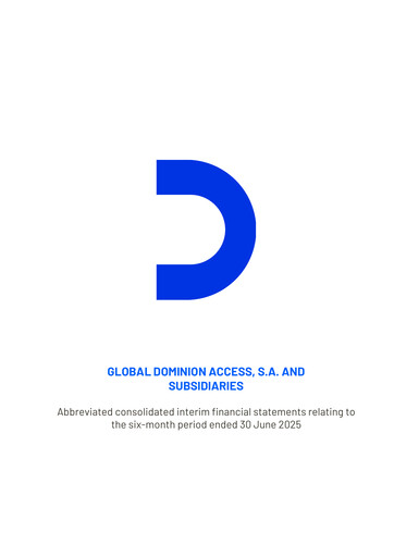 Thumbnail Global Dominion Access Financial Statement 2025-h1