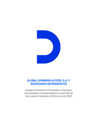Thumbnail Global Dominion Access Financial Statement 2023-h1