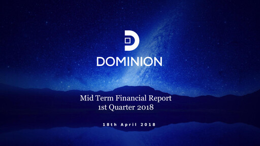 Miniature Global Dominion Access Rapport trimestriel 2018-q1
