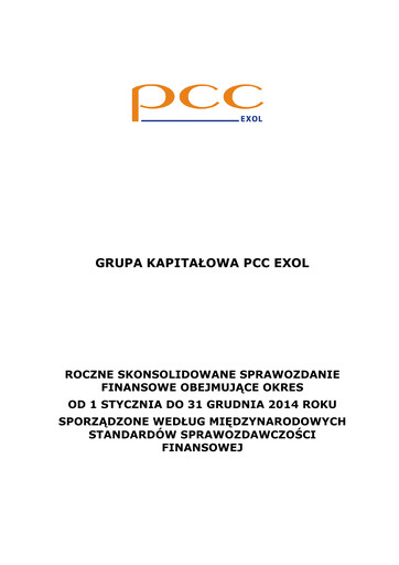 Vorschaubild PCC Exol Finanzmitteilung 2014