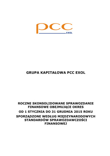 Vorschaubild PCC Exol Finanzmitteilung 2015