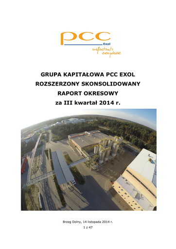 Thumbnail PCC Exol Quarterly Report 2014-q3