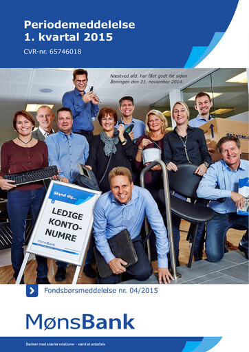 Thumbnail Møns Bank Quarterly Report 2015-q1
