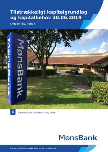 Thumbnail Møns Bank Quarterly Report 2019-q2