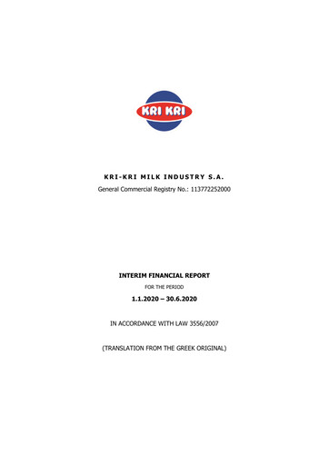 Vorschaubild Kri-Kri Milk Industry Halbjahresbericht 2020-h1
