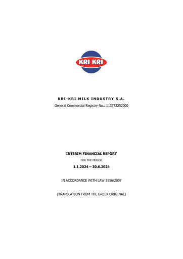 Vorschaubild Kri-Kri Milk Industry Halbjahresbericht 2024-h1