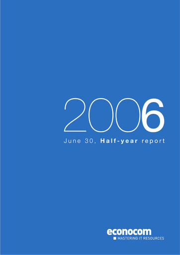 Thumbnail Econocom Group Half-year Report 2006-h1