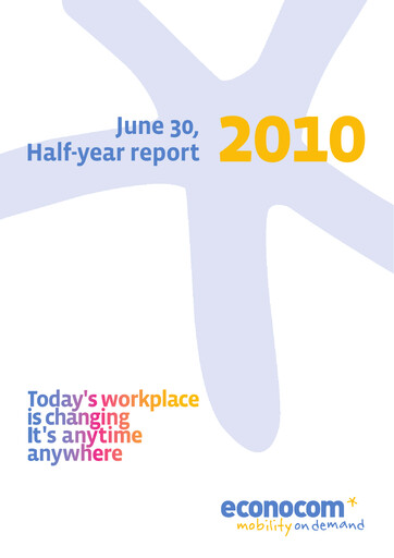 Thumbnail Econocom Group Half-year Report 2010-h1