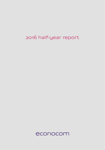 Thumbnail Econocom Group Half-year Report 2016-h1