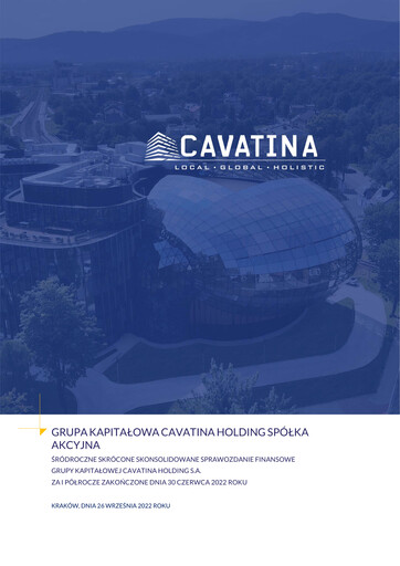 Thumbnail Cavatina Holding Spólka Akcyjna Financial Statement 2022-h1