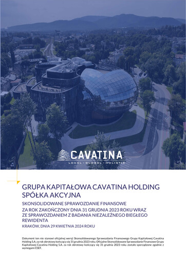 Thumbnail Cavatina Holding Spólka Akcyjna Financial Statement 2023