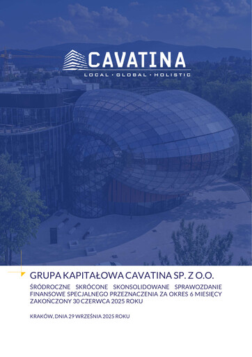Thumbnail Cavatina Holding Spólka Akcyjna Financial Statement 2025-h1