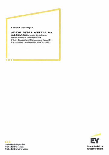 Thumbnail Arteche Lantegi Elkartea, S.A. Half-year Report 2025-h1