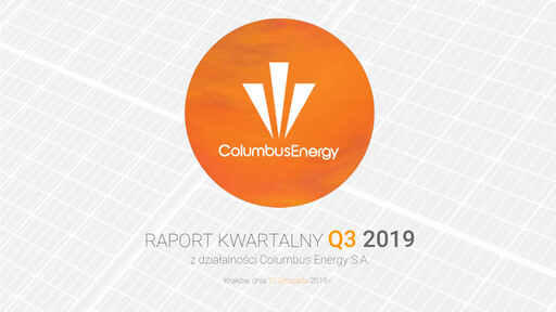 Vorschaubild Columbus Energy Quartalsbericht 2019-q3