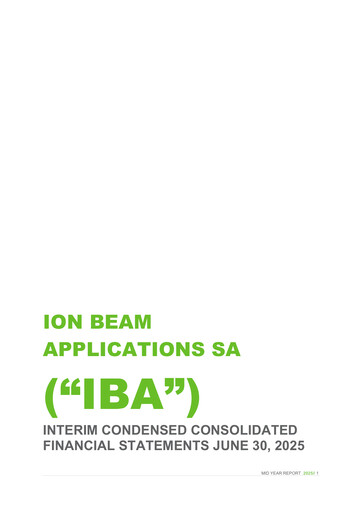 Thumbnail Ion Beam Applications Half-year Report 2025-h1