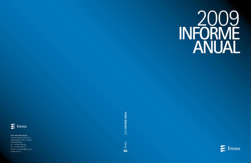 Thumbnail Ercros Annual Report 2009