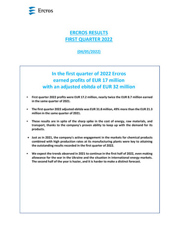 Thumbnail Ercros Quarterly Report 2022-q1