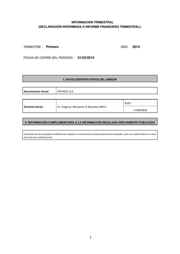 Thumbnail Ercros Quarterly Report 2014-q1
