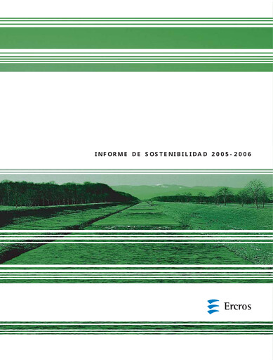 Thumbnail Ercros Sustainability Report 2005-2006